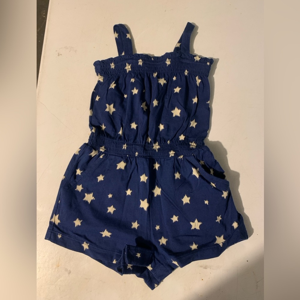 Baby Gap Toddler Girl Blue Star Print Romper - 12-18 months